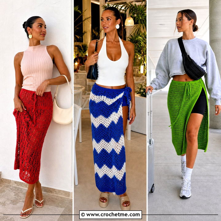 30 Crochet Tie Skirt Outfit Ideas for Breezy Summer Style