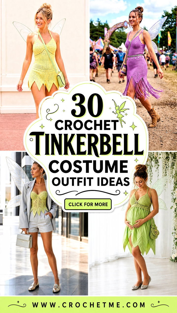 30 crochet tinkerbell costume outfit ideas - 30 crochet tinkerbell costume outfit ideas