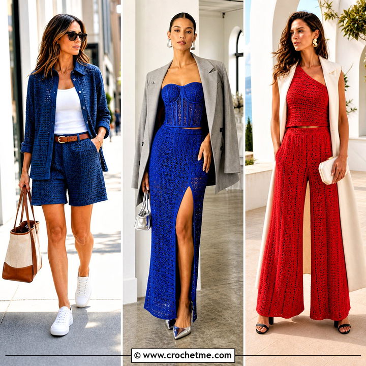30 Crochet Top and Bottom Set Outfit Ideas for Summer Style