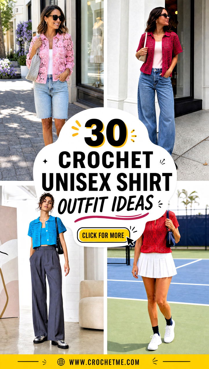 30 crochet unisex shirt outfit ideas - 30 crochet unisex shirt outfit ideas