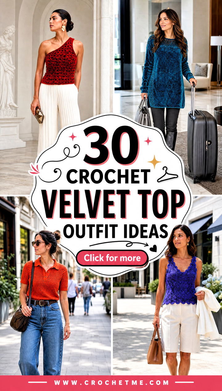 30 crochet velvet top outfit ideas - 30 crochet velvet top outfit ideas