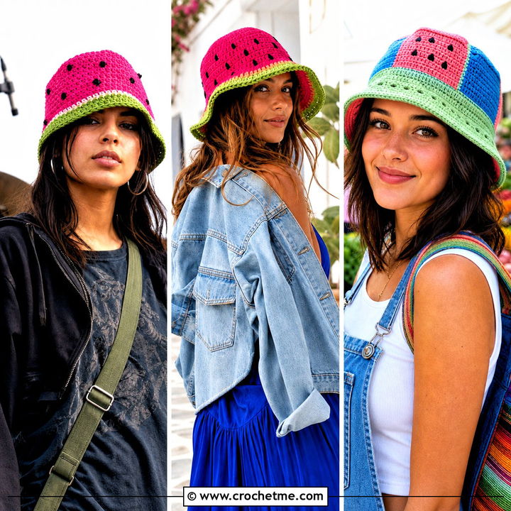 30 Crochet Watermelon Bucket Hat Outfit Ideas for Summer