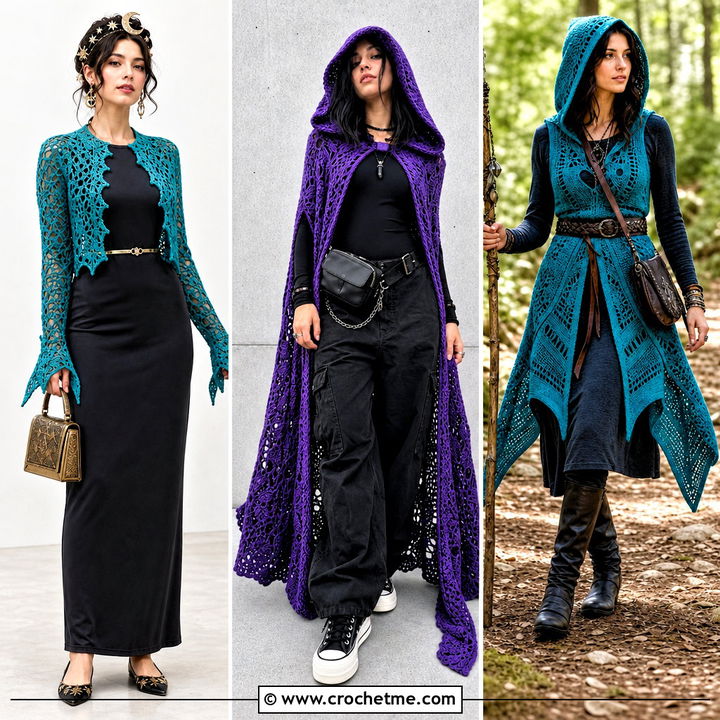 30 Crochet Witch Costume Outfit Ideas for Chic Halloween Style