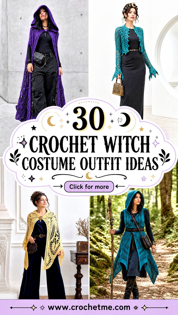 30 crochet witch costume outfit ideas - 30 crochet witch costume outfit ideas