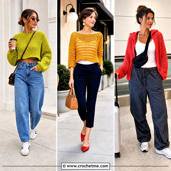 30 Crochet Women Sweater Outfit Ideas for Cozy Everyday Style