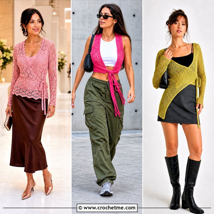 30 Crochet Wrap Shirt Outfit Ideas for Effortless Style