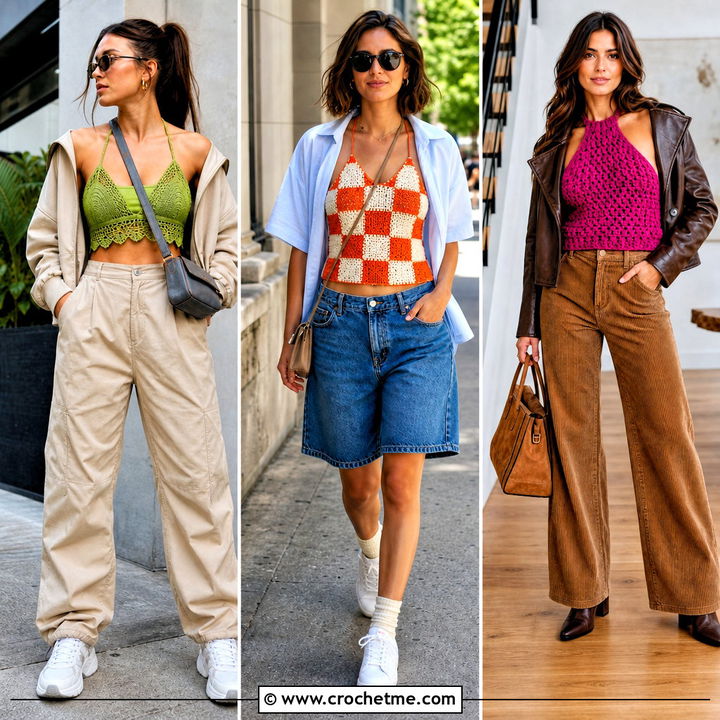 30 Crocheted Halter Tops Outfit Ideas for Sunny Getaways