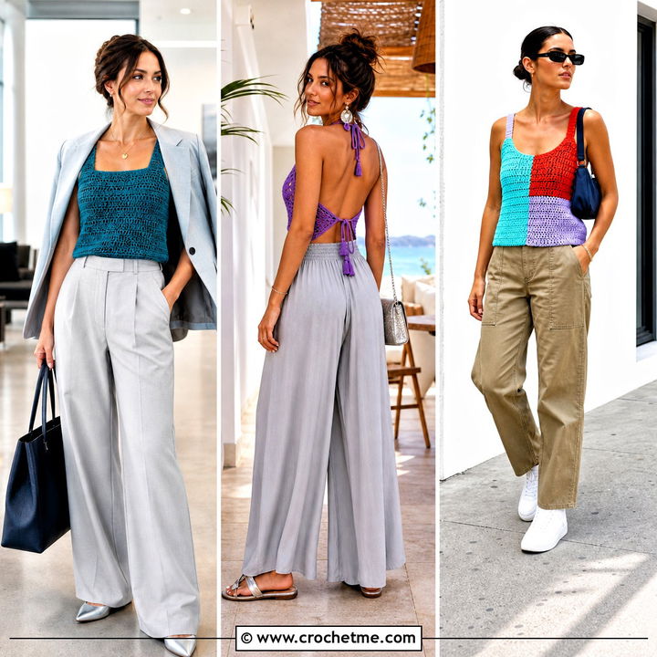 30 Crocheted Tank Tops Outfit Ideas for Easy Summer Style