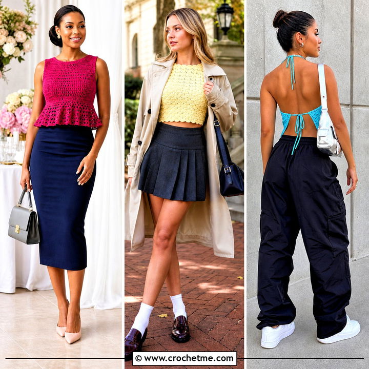 30 Cute Crochet Crop Top Outfit Ideas for Sunny Summer Days