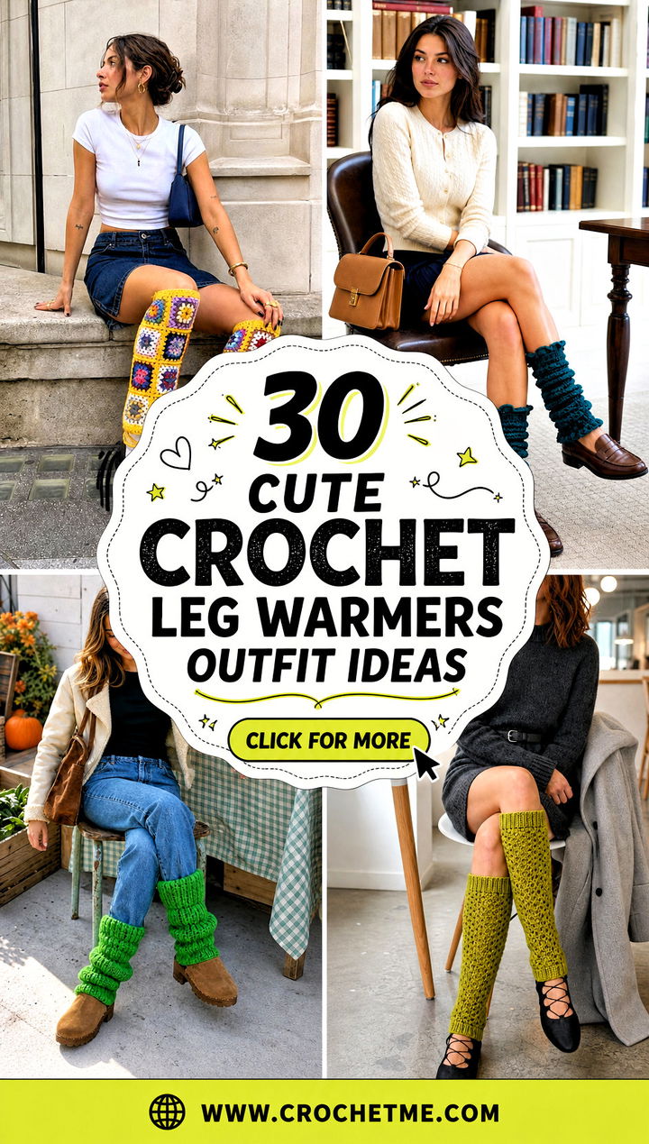 30 cute crochet leg warmers outfit ideas - 30 cute crochet leg warmers outfit ideas