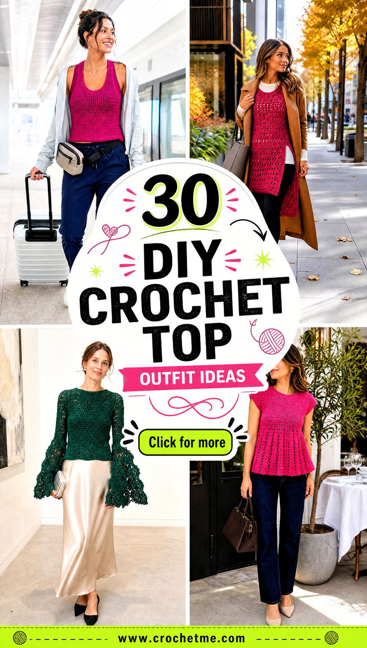 30 diy crochet top outfit ideas - 30 diy crochet top outfit ideas