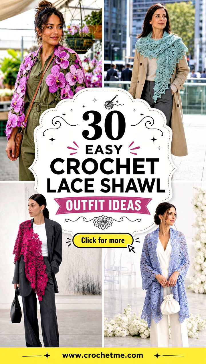 30 easy crochet lace shawl outfit ideas - 30 easy crochet lace shawl outfit ideas