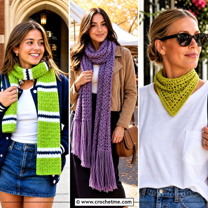30 Easy Crochet Scarfs Outfit Ideas for Cozy Winter Style