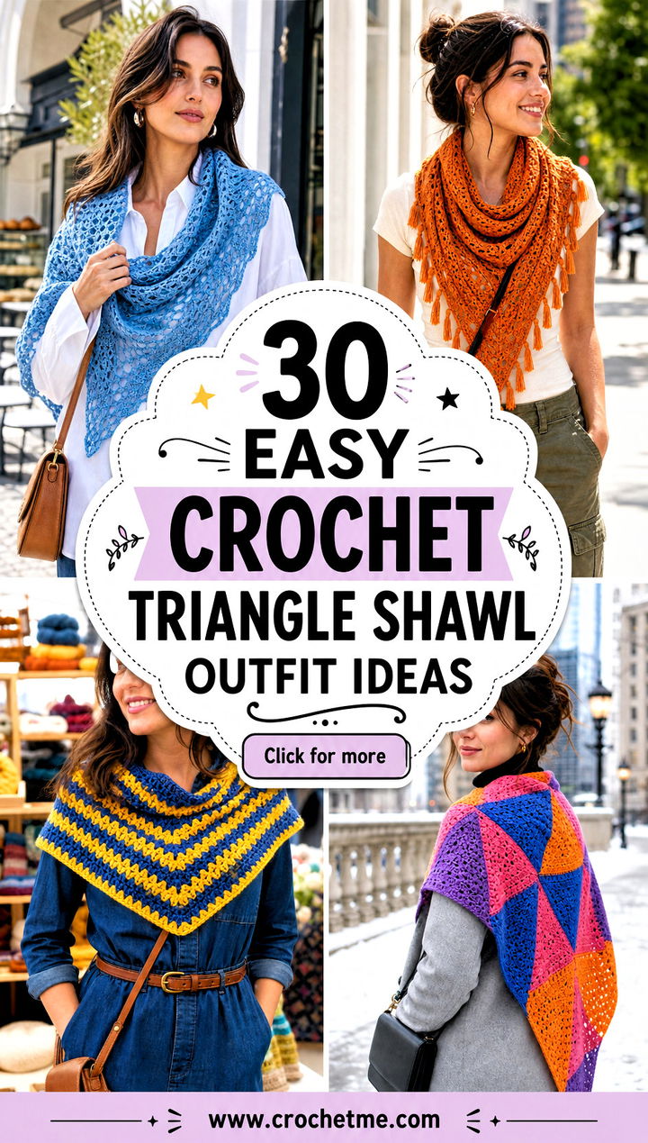 30 easy crochet triangle shawl outfit ideas - 30 easy crochet triangle shawl outfit ideas