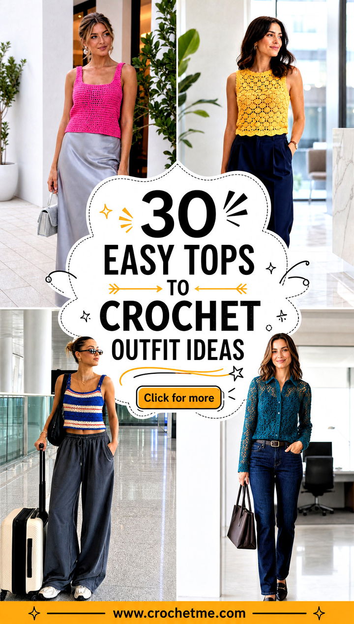 30 easy tops to crochet outfit ideas - 30 easy tops to crochet outfit ideas