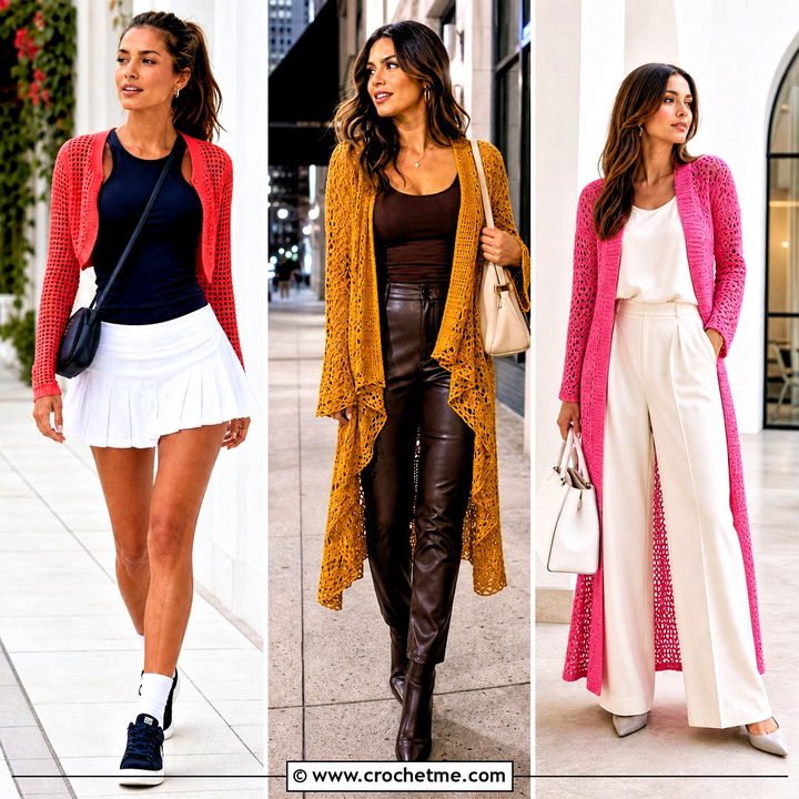30 Fast Crochet Cardigan Outfit Ideas for Quick Layered Looks