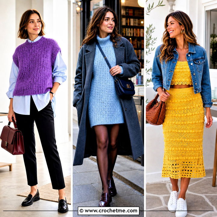 30 Fluffy Crochet Clothes and Outfit Ideas for Cozy Days