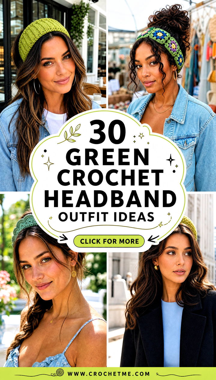 30 green crochet headband outfit ideas - 30 green crochet headband outfit ideas