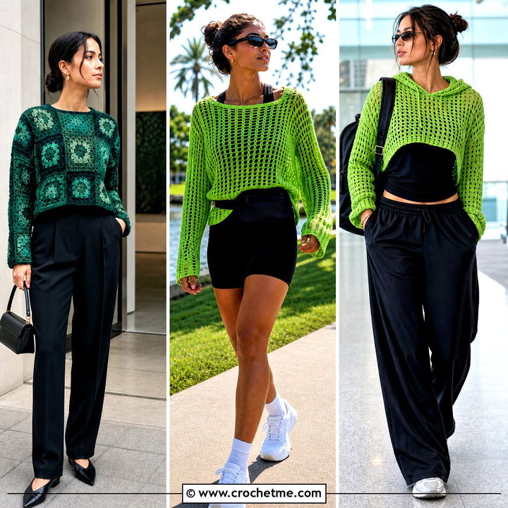30 Green Crochet Jumper Outfit Ideas for Chic, Cozy Days