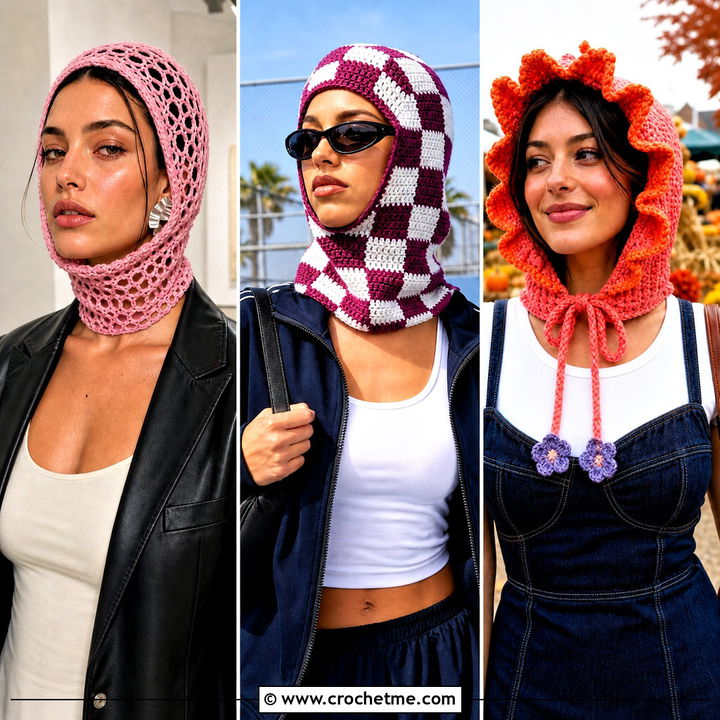30 Hooded Crochet Balaclava Outfit Ideas for Stylish Cold Days