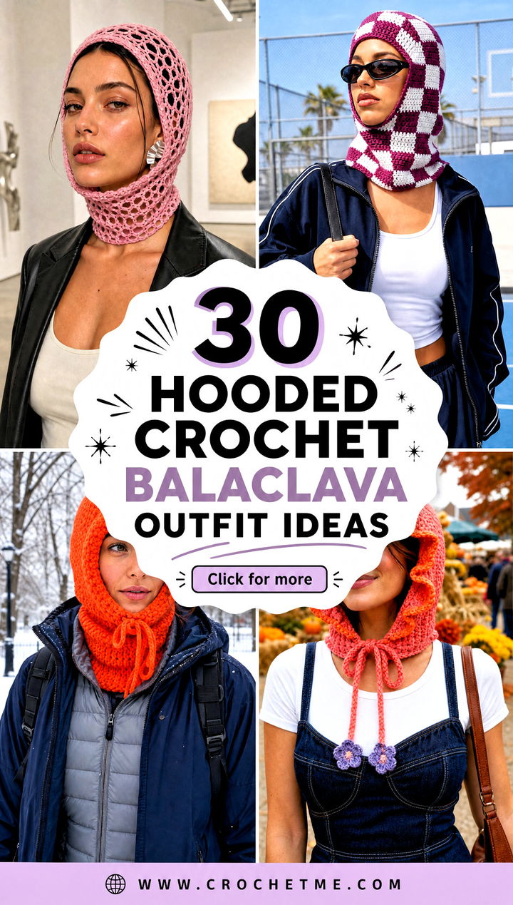 30 hooded crochet balaclava outfit ideas - 30 hooded crochet balaclava outfit ideas