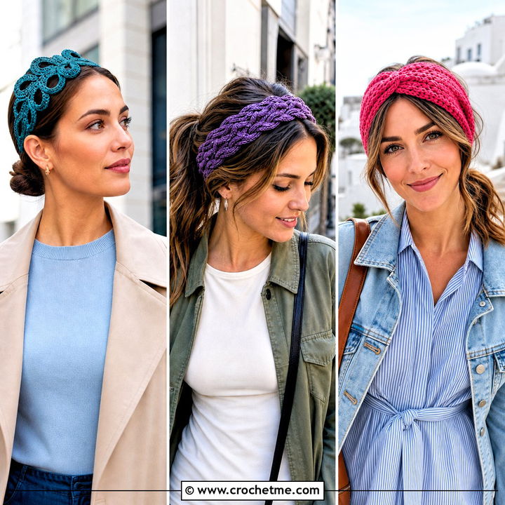 30 Lace Crochet Headband Outfit Ideas for Romantic Looks
