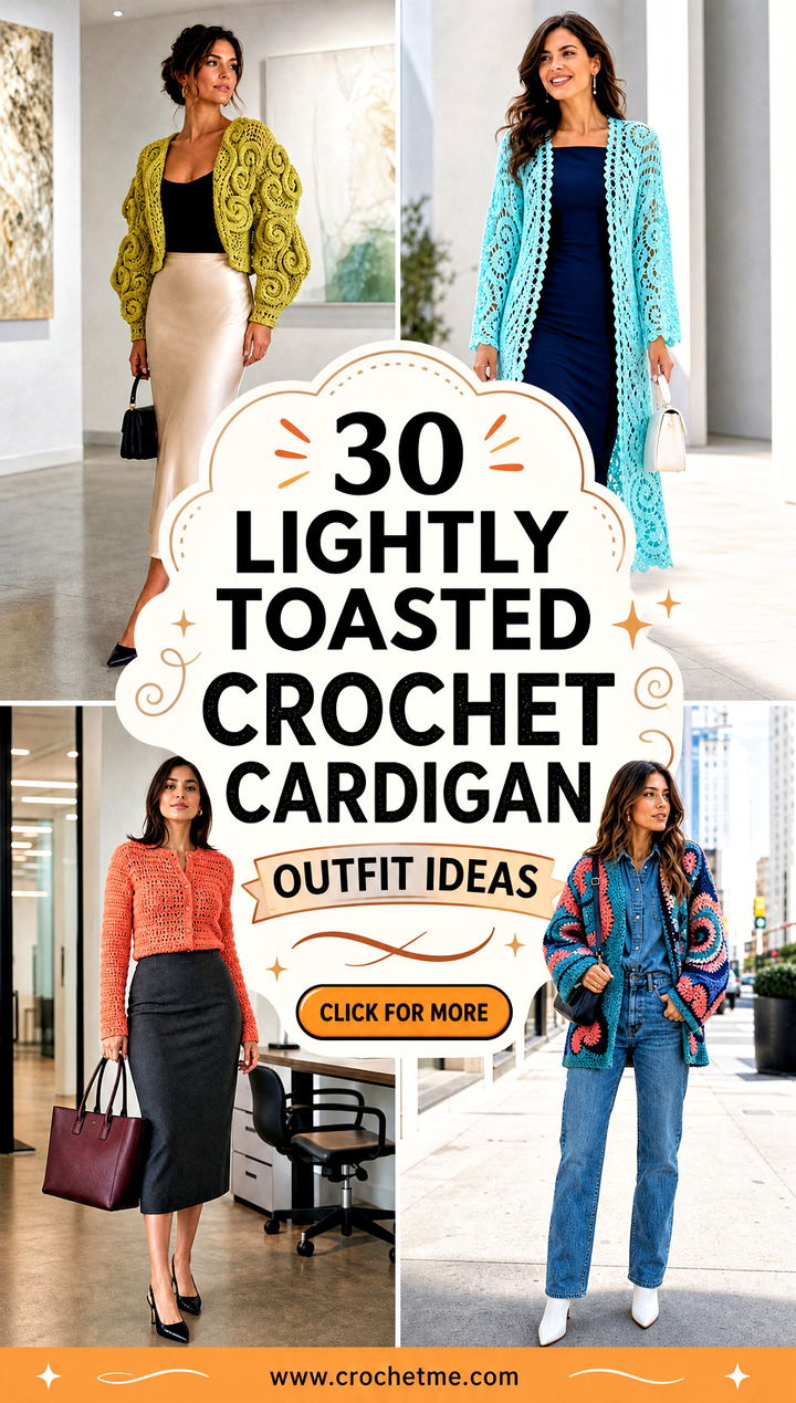 30 lightly toasted crochet cardigan outfit ideas - 30 lightly toasted crochet cardigan outfit ideas