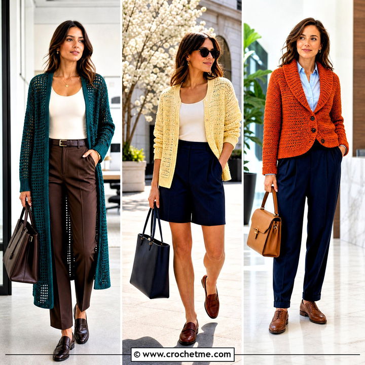 30 Loose Crochet Cardigan Outfit Ideas for Laid-Back Style