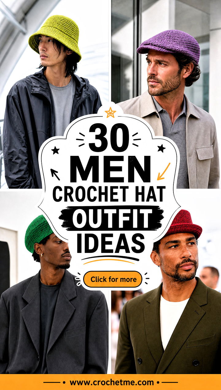 30 men crochet hat outfit ideas - 30 men crochet hat outfit ideas
