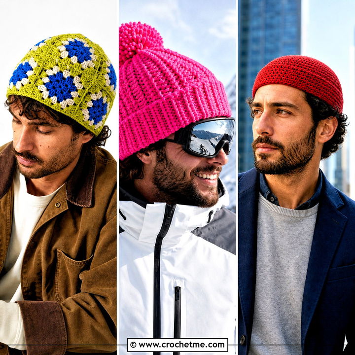 30 Mens Crochet Hats Men’s Beanie Outfit Ideas for Winter