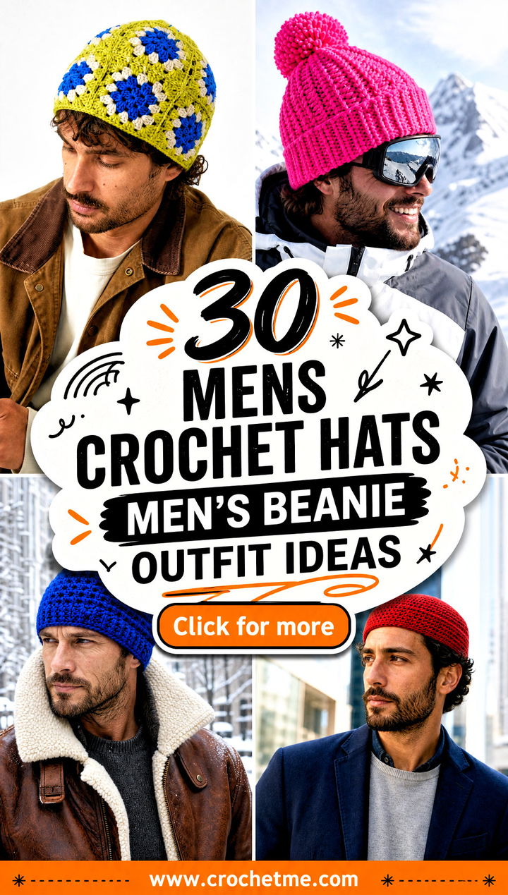 30 mens crochet hats mens beanie outfit ideas - 30 mens crochet hats men’s beanie outfit ideas