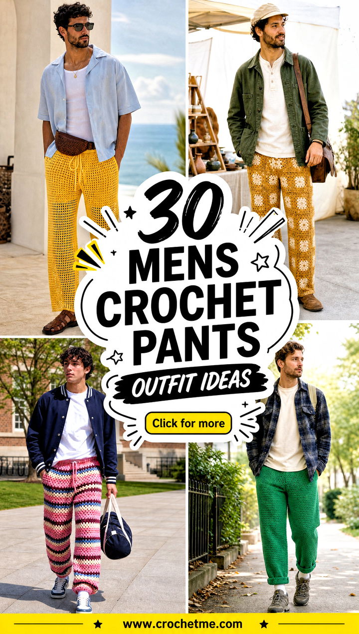 30 mens crochet pants outfit ideas - 30 mens crochet pants outfit ideas