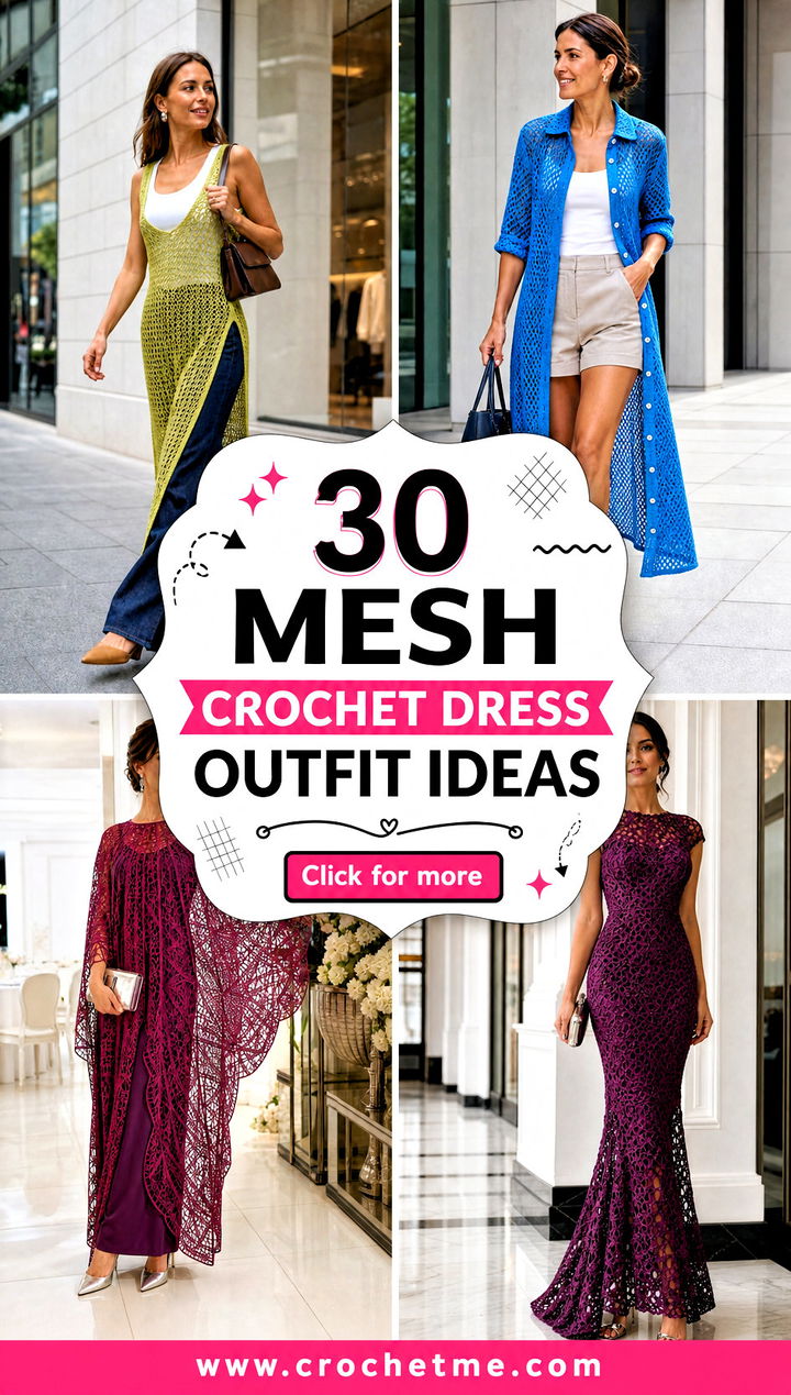 30 mesh crochet dress outfit ideas - 30 mesh crochet dress outfit ideas
