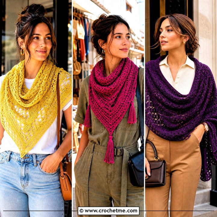 30 One Skein Crochet Shawl Outfit Ideas for Cozy Layering