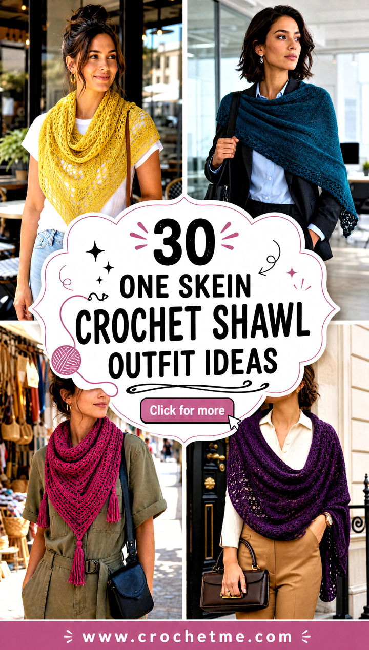 30 one skein crochet shawl outfit ideas - 30 one skein crochet shawl outfit ideas