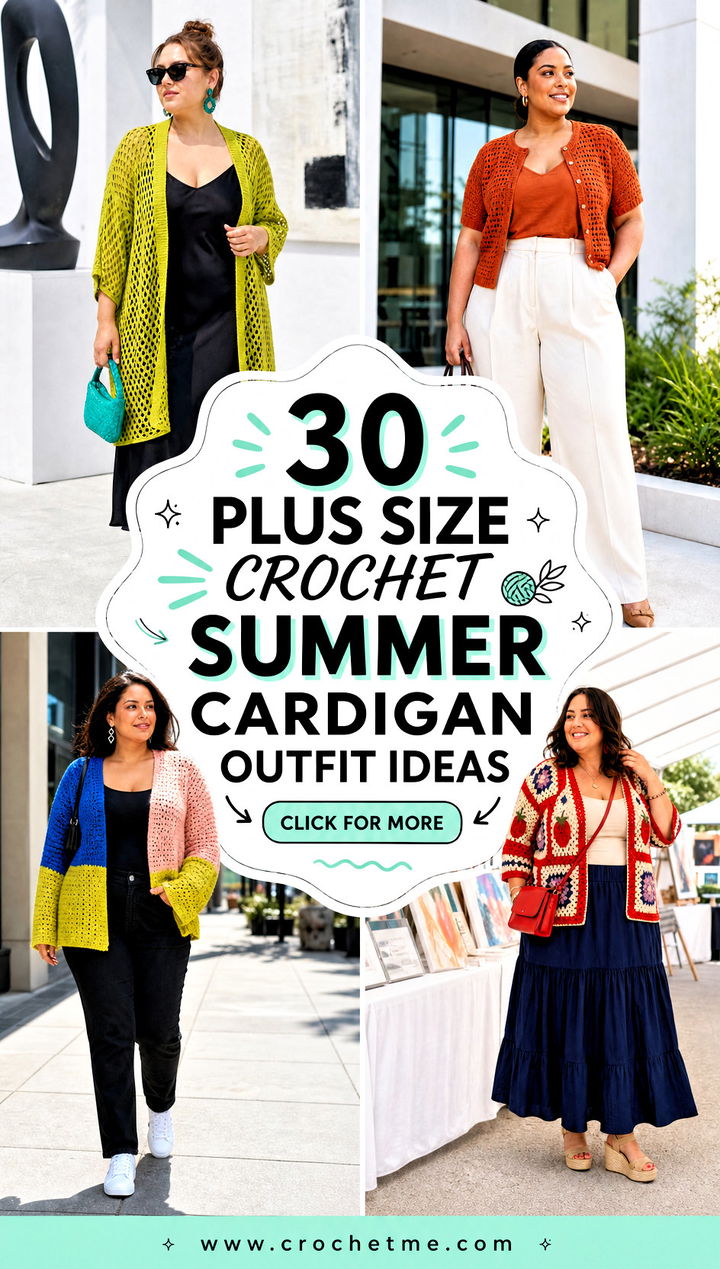 30 plus size crochet summer cardigan outfit ideas - 30 plus size crochet summer cardigan outfit ideas