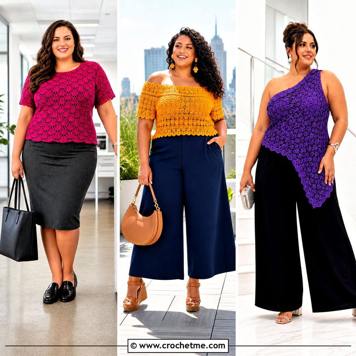30 Plus Size Crochet Tops Outfit Ideas for Every Season