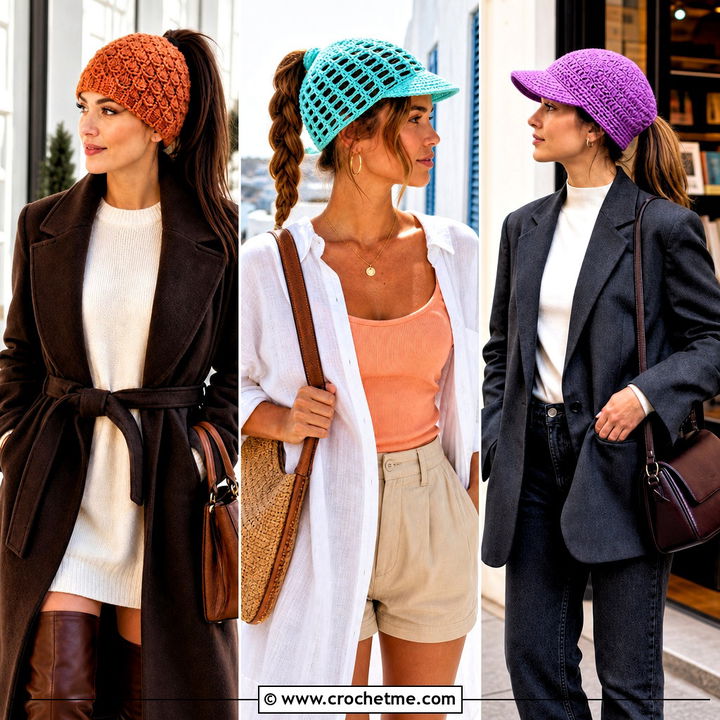 30 Ponytail Crochet Hat Outfit Ideas for Effortless Styling