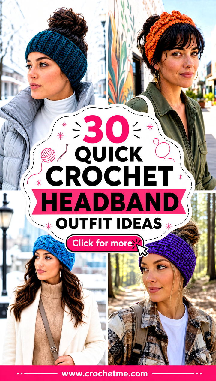 30 quick crochet headband outfit ideas - 30 quick crochet headband outfit ideas