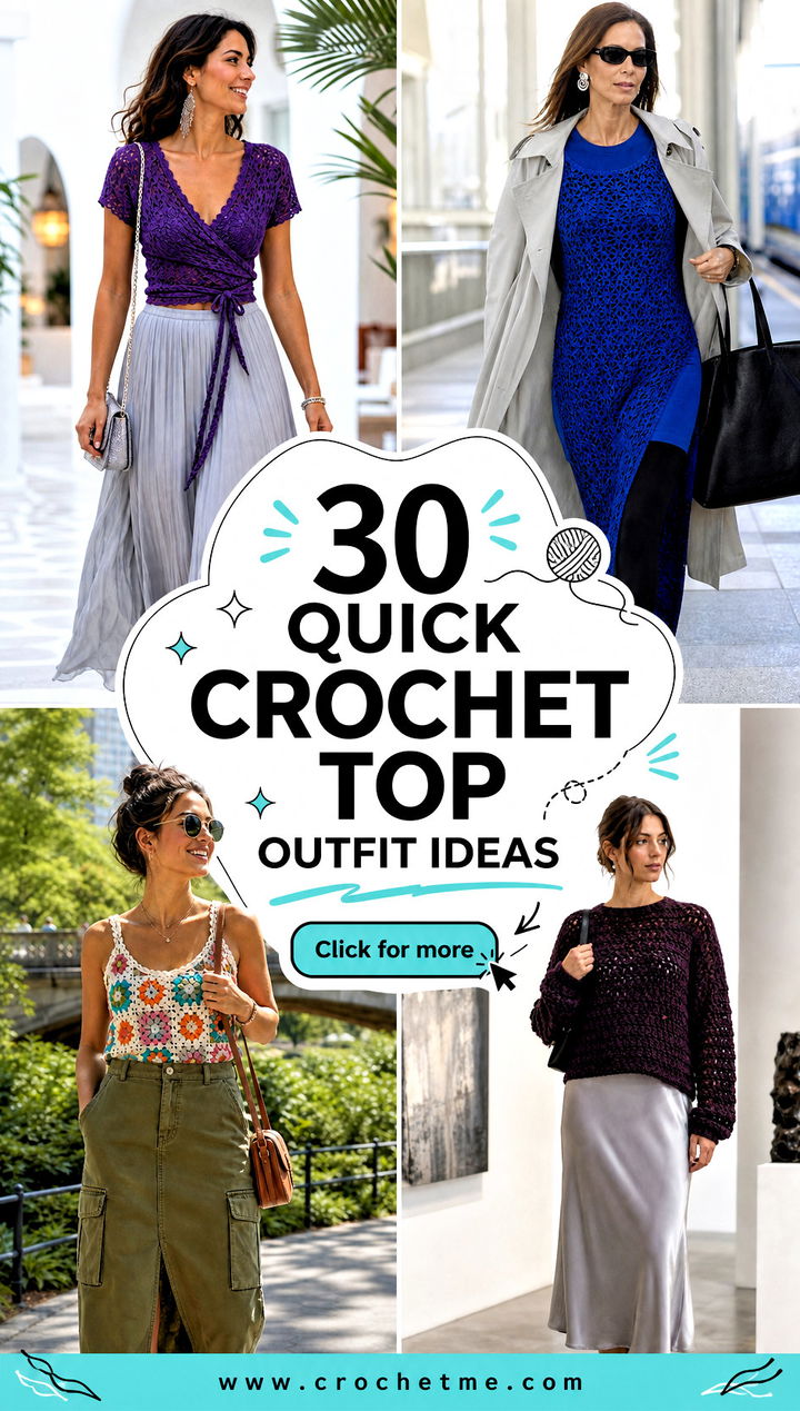 30 quick crochet top outfit ideas - 30 quick crochet top outfit ideas