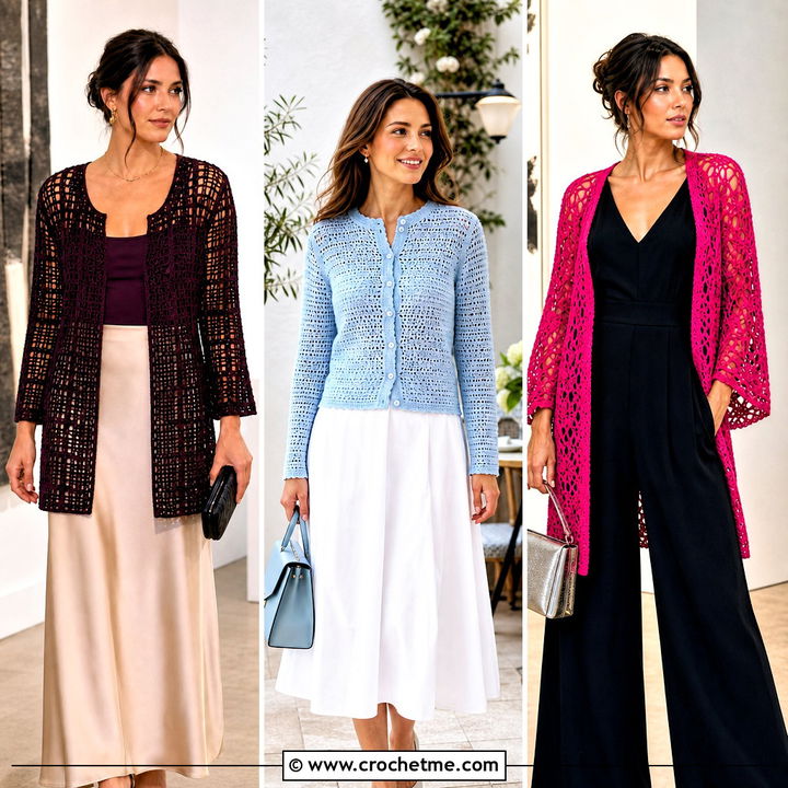 30 Short Sleeve Crochet Cardigan Outfit Ideas to Try Now