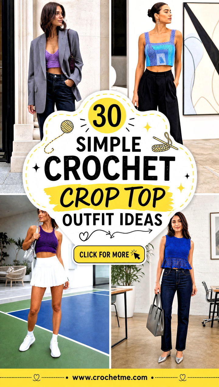 30 simple crochet crop top outfit ideas - 30 simple crochet crop top outfit ideas