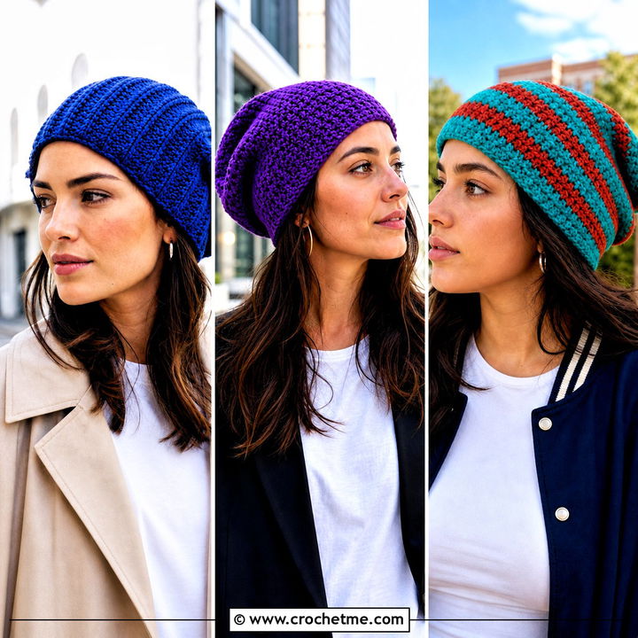 30 Slouch Crochet Beanie Outfit Ideas for Relaxed Style