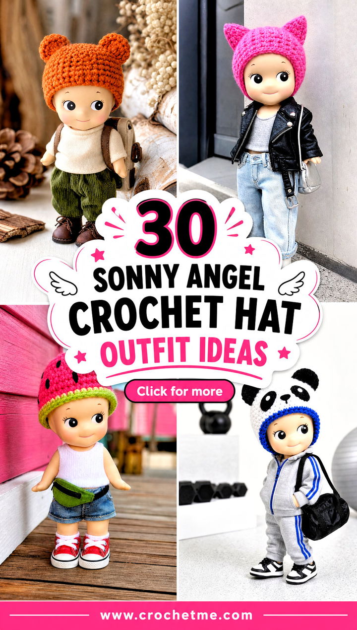 30 sonny angel crochet hat outfit ideas - 30 sonny angel crochet hat outfit ideas