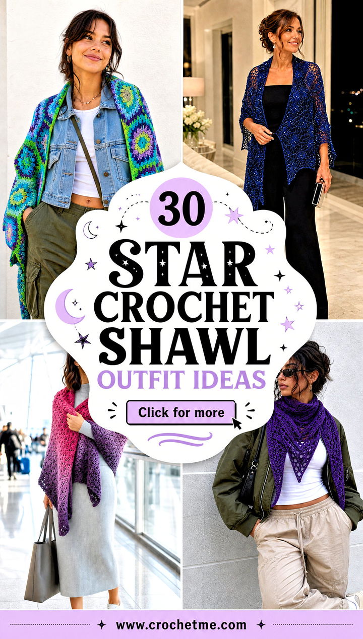 30 star crochet shawl outfit ideas - 30 star crochet shawl outfit ideas