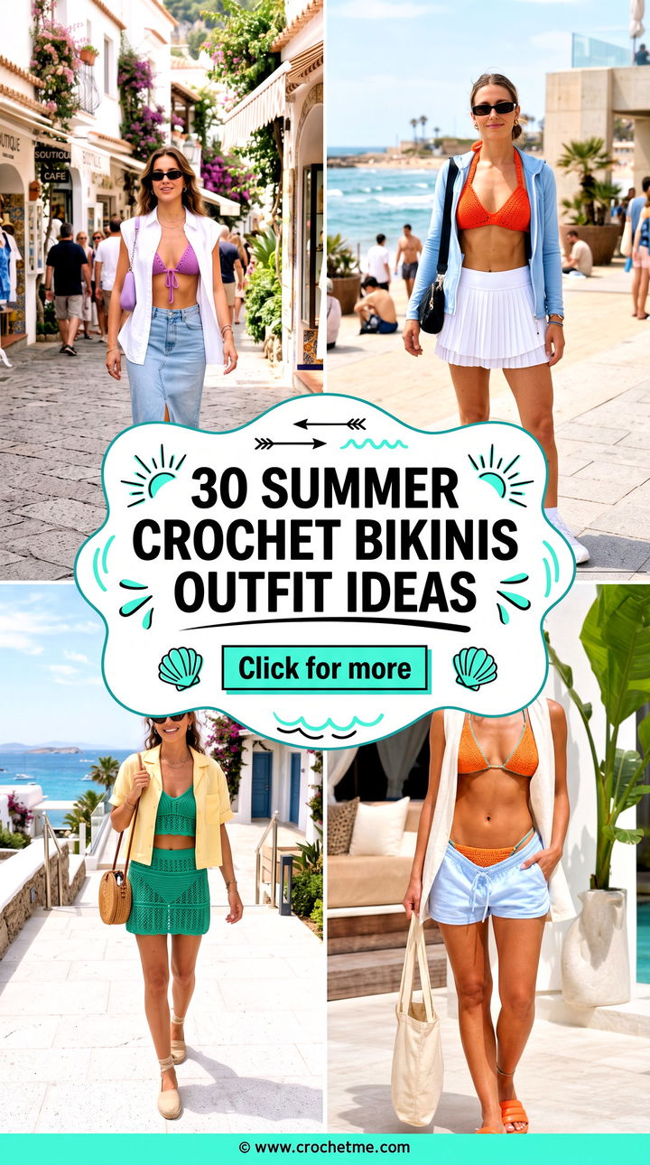 30 summer crochet bikinis outfit ideas - 30 summer crochet bikinis outfit ideas
