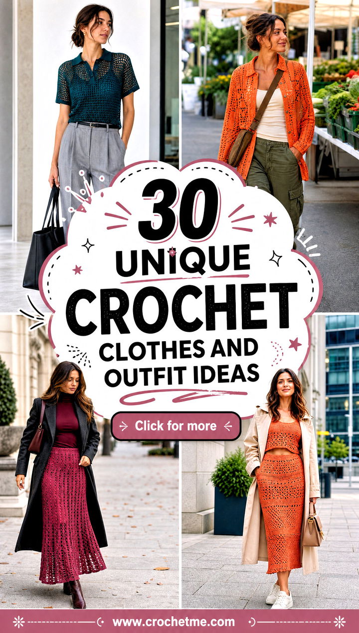 30 unique crochet clothes and outfit ideas - 30 unique crochet clothes and outfit ideas