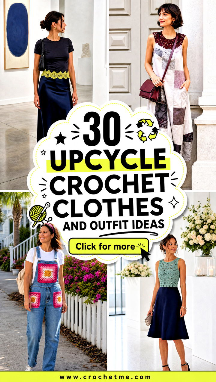 30 upcycle crochet clothes and outfit ideas - 30 upcycle crochet clothes and outfit ideas