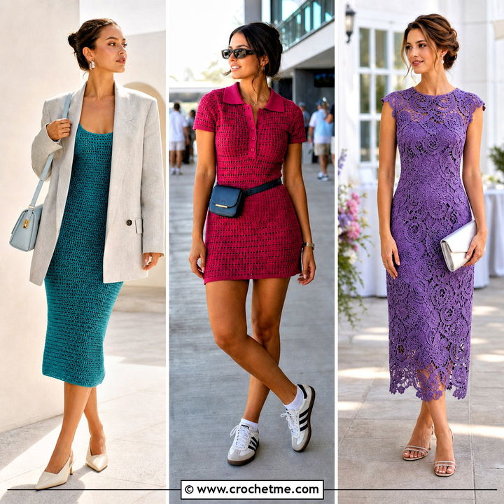 30 Women Crochet Summer Dress Outfit Ideas for Sunny Getaways