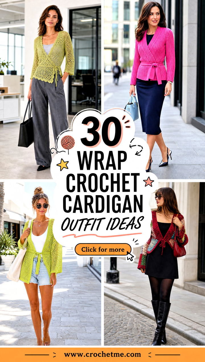 30 wrap crochet cardigan outfit ideas - 30 wrap crochet cardigan outfit ideas